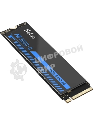 Накопитель SSD M.2 Netac 1.0Tb NV3000 Series Retail (PCI-E 3.0 x4, up to 3100/2100MBs, 3D NAND, 600TBW, NVMe 1.4, 22х80мм, heatsink)