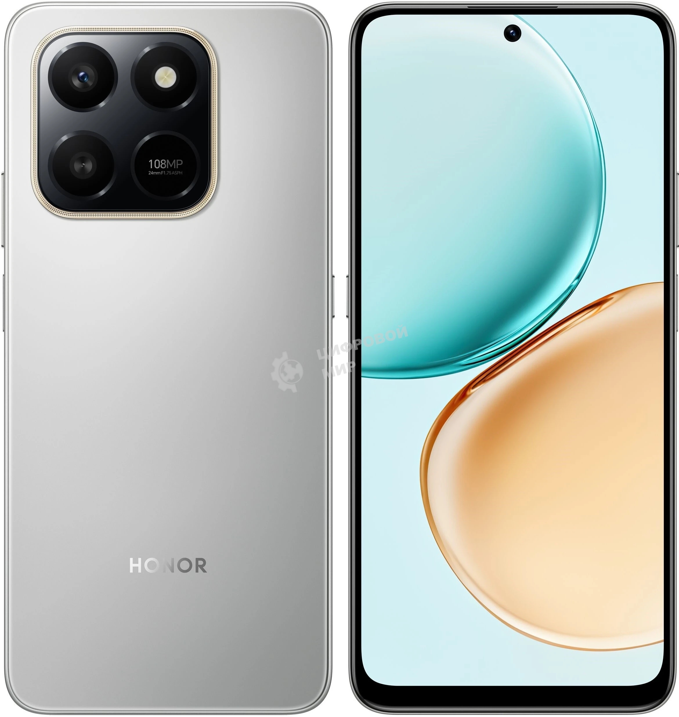 Смартфон Honor X7d 6/128Gb, серый