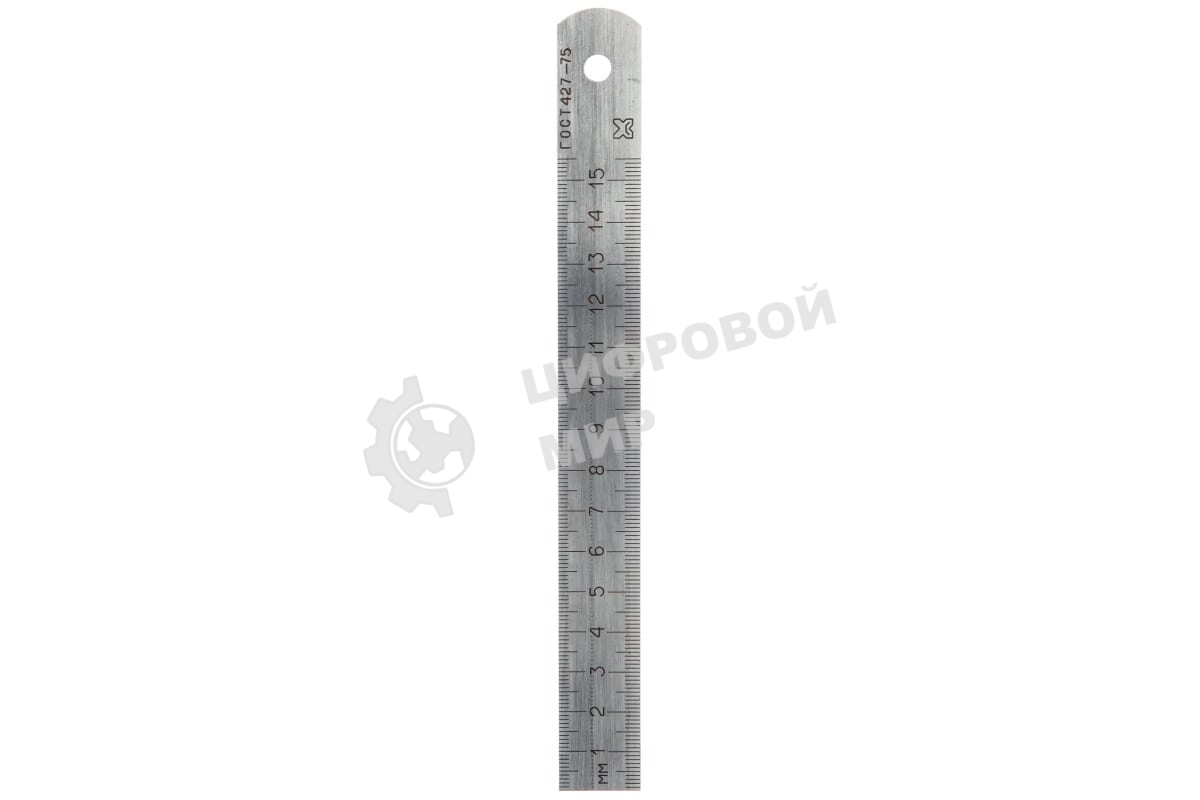 Линейка измерительная, 150 мм, металлическая Россия