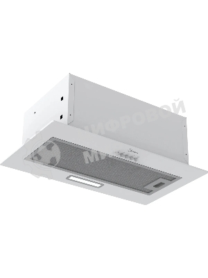 Вытяжка встраиваемая Midea MH60I301W белый управление: кнопочное (1 мотор)