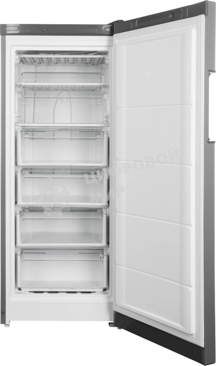 Морозильная камера Indesit DSZ 4150 G, серебристый, 214 л, 6 ящиков