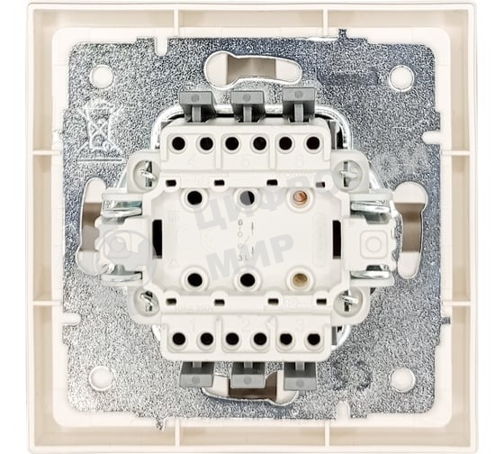 Выключатель 1-кл. СП ZIMA IP20 10А безвинт. зажим слон. кость LEZARD 704-9088-100QC