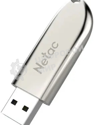 Флешка USB Netac U352 (NT03U352N-032G-32PN), 32Gb, USB 3.0, R/W 110/50, серебристый