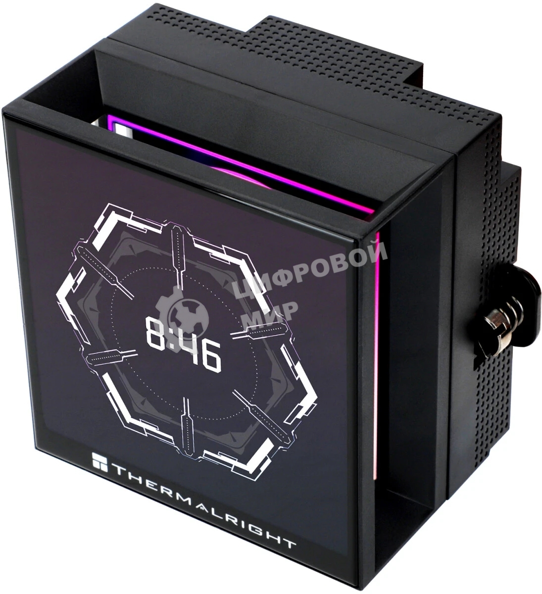 Водяное охлаждение для процессора Thermalright Hyper Vision 360 (360mm, LED, Black, ARGB/Fans: 3x120mm, 69CFM, 27dBA, 2150RPM/Pump height 68mm, 6400RPM, Rad thickness 27mm/S: 1700, 1200, 1851, 115X, 2011, 2066, AM5, AM4)