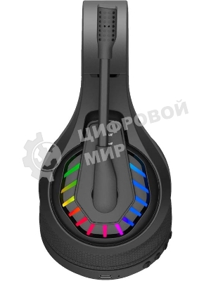 Гарнитура Bloody GR230 чёрный, беспроводная + проводная, радиоканал, до 40 ч, подсветка