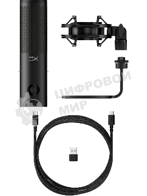 Микрофон проводной HyperX QuadCast 2 S черный