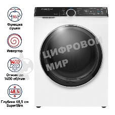 Стиральная машина с сушкой инвертором и паром Maunfeld MFWM1486WH06