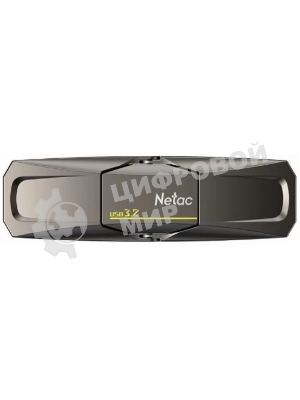 Флешка USB Netac US5 (NT03US5C-256G-32TA), 256Gb, USB 3.2/TypeC, R/W/ 550/500, черный