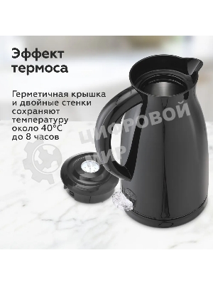 Чайник электрический BQ KT1709S черный. Мощность:1800/Объем:1,5
