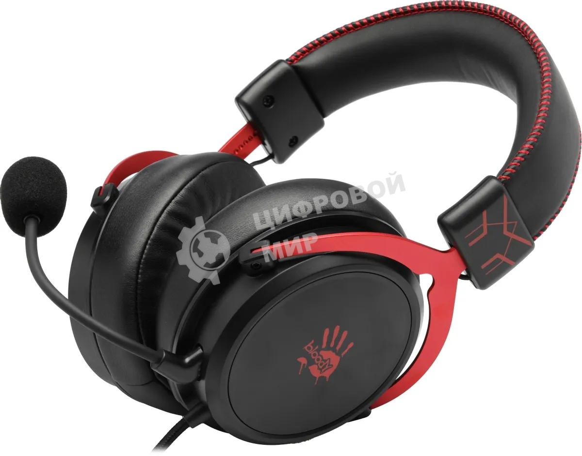 Гарнитура Bloody M590i Sports красный-чёрный, проводная, USB