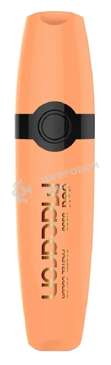 Текстовыделитель Deli EU356-OR Macaron, скошенный пишущий наконечник, 1-5мм, персиковый