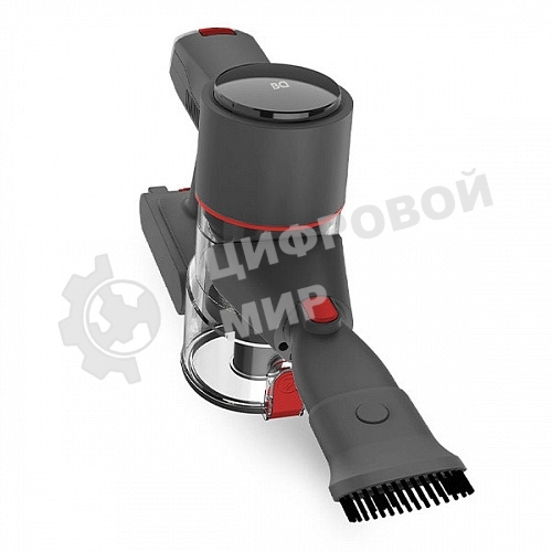 Пылесос вертикальный BQ VCA0103H серый, 2 в 1 вертикальный и компактный/технология циклон, эффективный сбор пыли и простота экплуатации/Quiet performance, низкий уровень шума/до 30 мин непрерывной работы/для эффективной уборки удобный индикатор зарядки и 