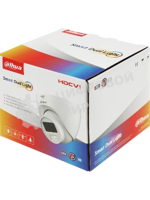 Камера видеонаблюдения аналоговая Dahua DH-HAC-HDW1200CLQP-IL-A-0280B-S6 2.8-2.8мм HD-CVI HD-TVI цв. корп.:белый (DH-HAC-HDW1200CLQP-IL-A-0280B)