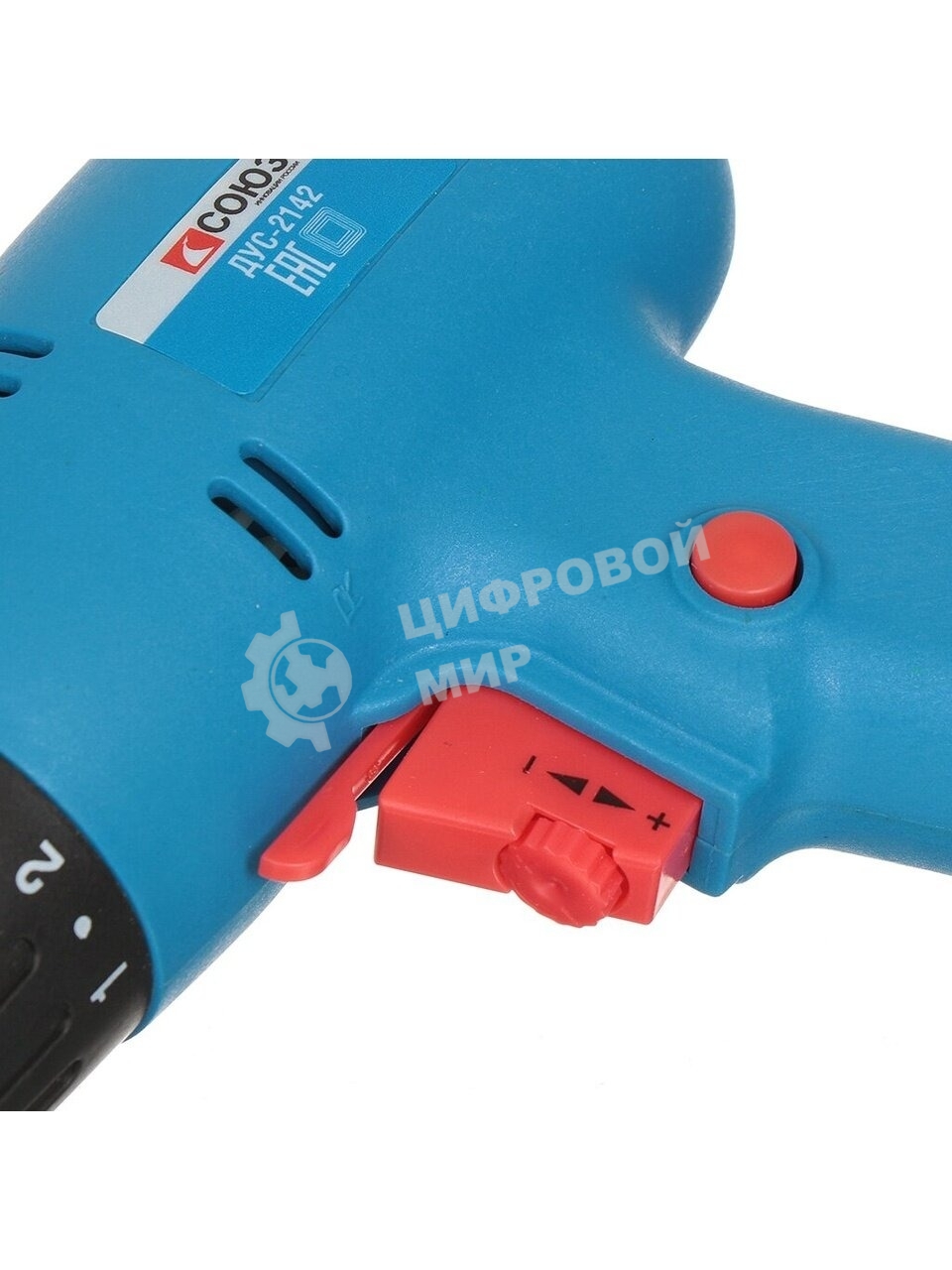 Дрель-шуруповерт аккумуляторная безударная СОЮЗ ДУС-2142 450Вт, 0-750 об/мин, 14.5Нм, рег.кр.мом. ДУС-2142