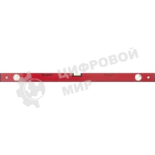 Уровень Matrix 800 мм 3 глазка, линейка, алюминиевый, красный,