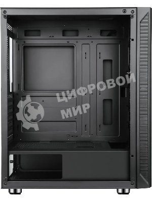 Компьютерный корпус Accord 3501 черный без БП ATX 2xUSB 2.0 1xUSB 3.0 1xUSB3.1 audio bott PSU