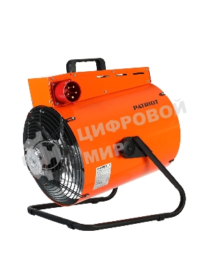 Тепловентилятор электрический Patriot PT-R 15, оранжевый/черный, 15 кВт, 150 м2, 380В, терморегулятор