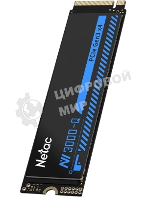 Накопитель SSD M.2 Netac 1.0Tb NV3000 Series Retail (PCI-E 3.0 x4, up to 3100/2100MBs, 3D NAND, 600TBW, NVMe 1.4, 22х80мм, heatsink)