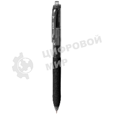 Ручка гелевая автоматическая Deli EG075-BK, d=0.5мм, черные чернила, резиновая манжета