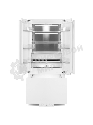 Встраиваемый холодильник Maunfeld MBF212NFW2 белый двухкамерный 389/157 л морозилка снизу, No Frost