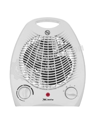 Тепловентилятор MTX FHS-2000, белый, 1000/2000 Вт, 25 м2, термостат