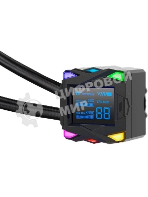 Система жидкостного охлаждения Thermaltake LA360-S ARGB Soc-AM5/AM4/1200/1700/1851 черный 4-pin 38.35dB Al+Cu LCD 360W Ret (CL-W462-PL12SW-A)