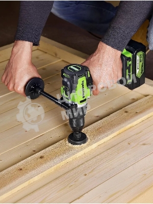 Дрель-шуруповерт аккумуляторная Greenworks GD24DD140 24V, 70/140Нм,Anti-kickback,2х4Ач,ЗУ,кор 3707607CUD