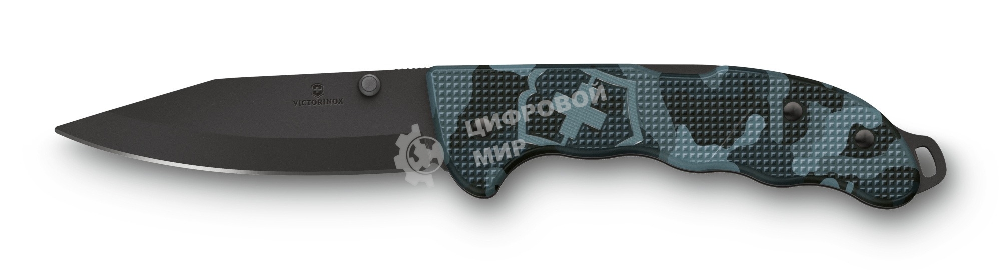 Нож перочинный Victorinox Evoke BSH Alox Navy (0.9425.DS222) 136мм 4функц. синий камуфляж подар.коробка