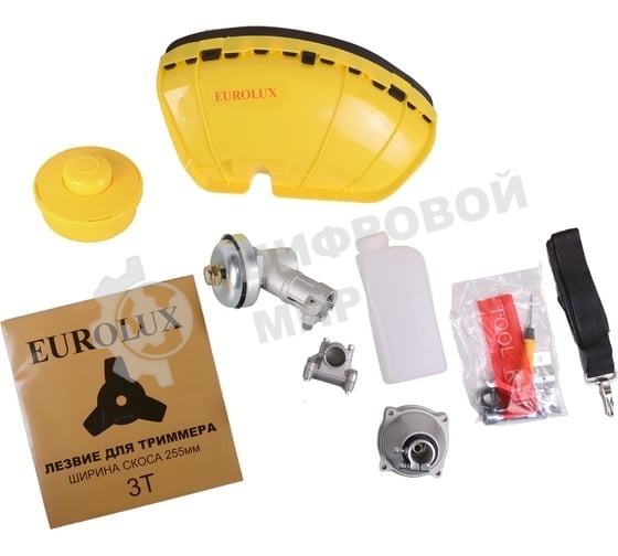 Бензиновый триммер EUROLUX TR-1900T 1900Вт 2-х тактный объем бака 51.7см3