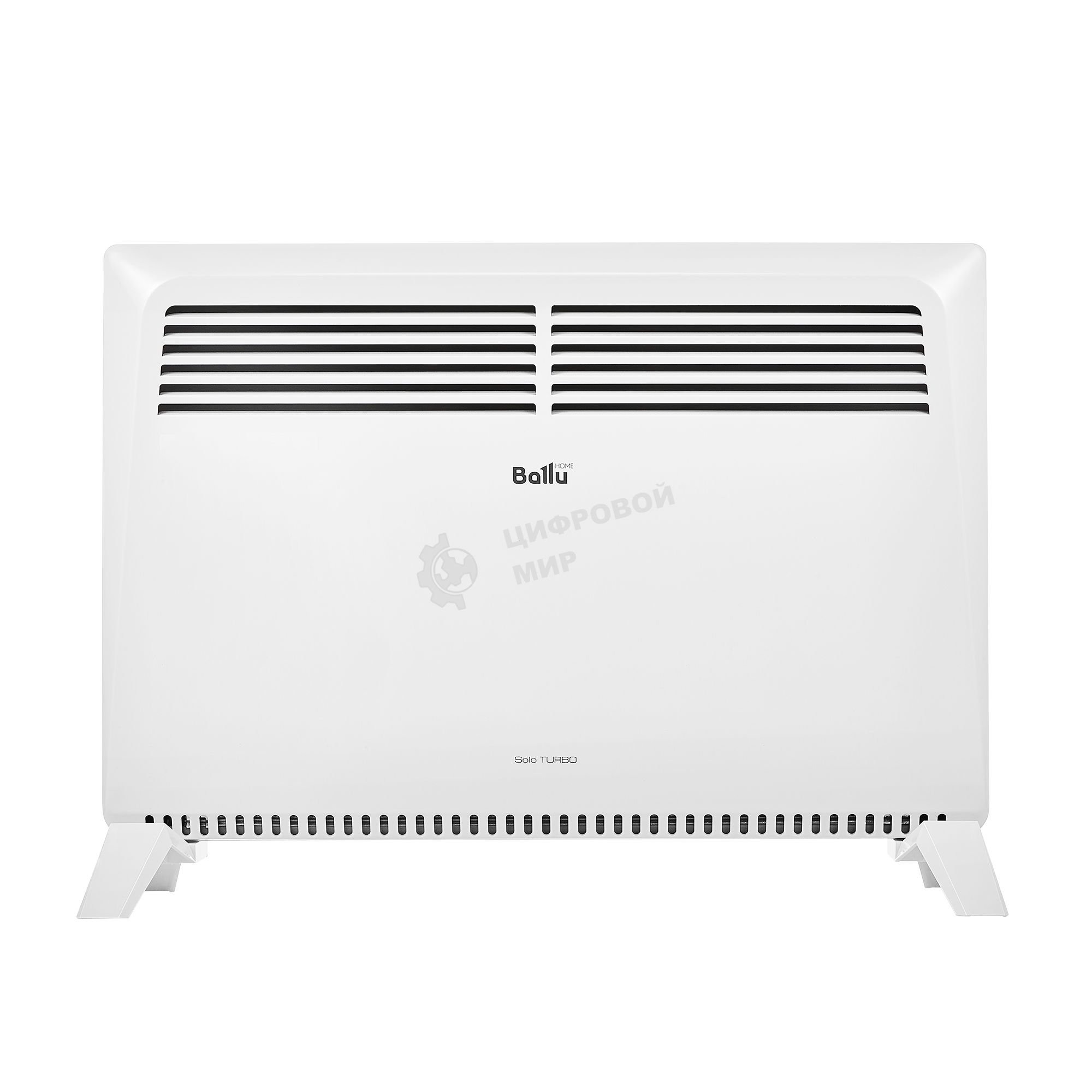 Конвектор электрический Ballu Solo Turbo BEC/SMT-2000 + Кронштейн CWM-02, белый, 2000 Вт, 25 м2, термостат