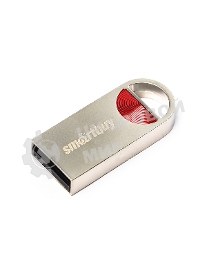 Флешка USB SmartBuy MC8 Metal Red (SB032GbMC8), 32Gb, USB 2.0, R/W 25/15, красный/серебристый