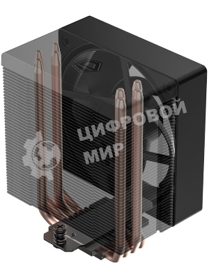 Кулер Cooler ID-Cooling SE-904-XT BLACK LGA1851/1700/1200/115X/AM5/AM4 (TDP 180W, PWM, 4 тепл.трубки прямого контакта, FAN 100мм) RET