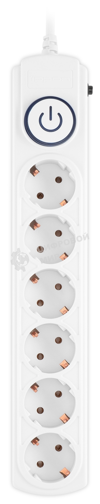 Сетевой фильтр Ippon BK-6-EU-3-10-W 3 м, 6 розеток, белый, коробка