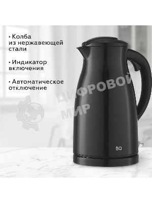Чайник электрический BQ KT1709S черный. Мощность:1800/Объем:1,5