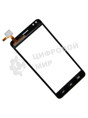 Сенсорное стекло (тачскрин) для Prestigio Muze C3 MultiPhone 3504, черное