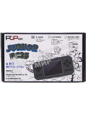 Портативная игровая консоль PGP AIO Junior FC25b зеленая (500 игр, 8 Bit, 3.0 