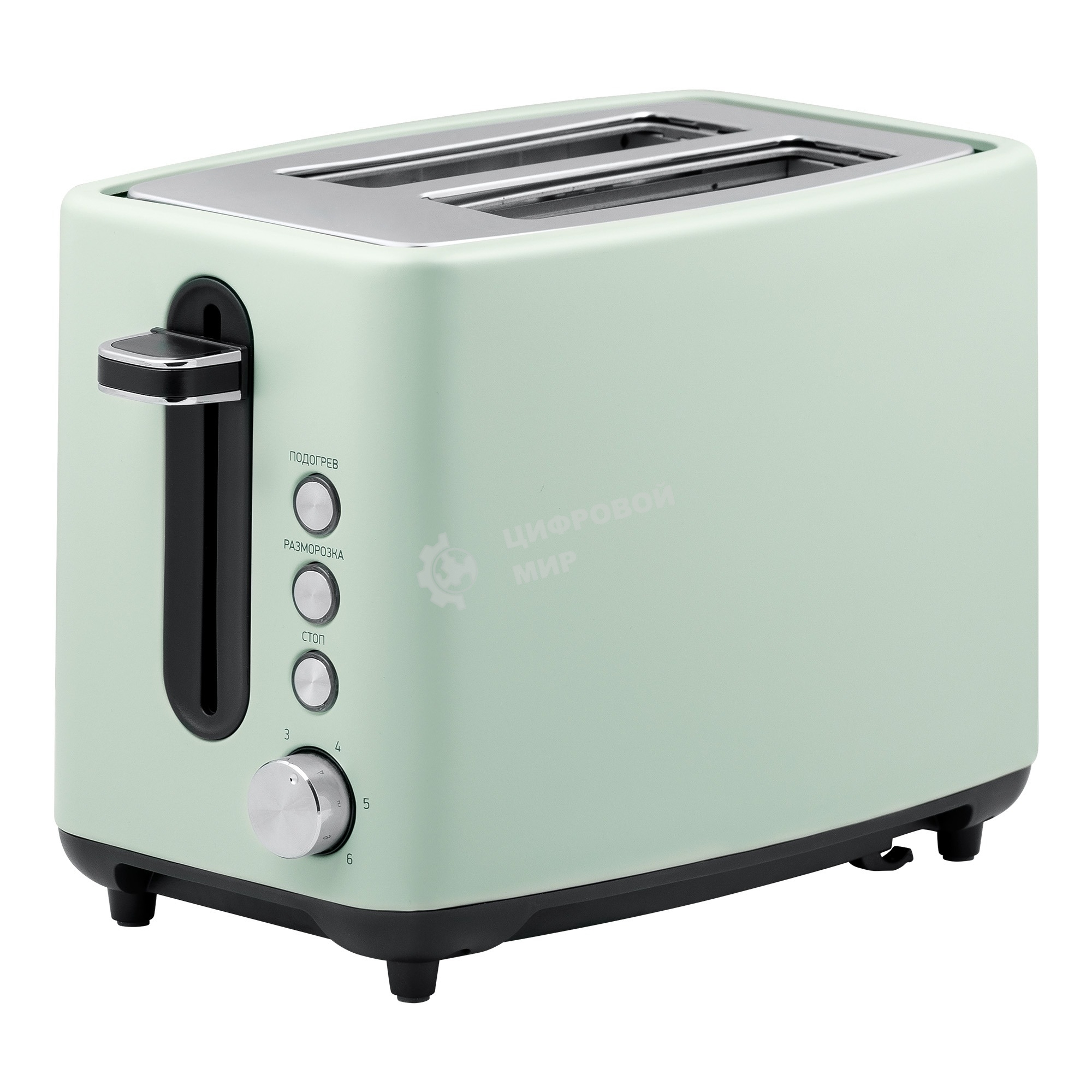 Тостер BBK TR85 серо-зеленый