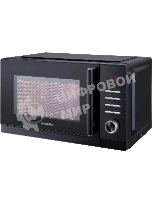 Микроволновая печь Hyundai HYM-D3013 черный, 25 л, 800 Вт, переключатели - кнопки, поворотный механизм