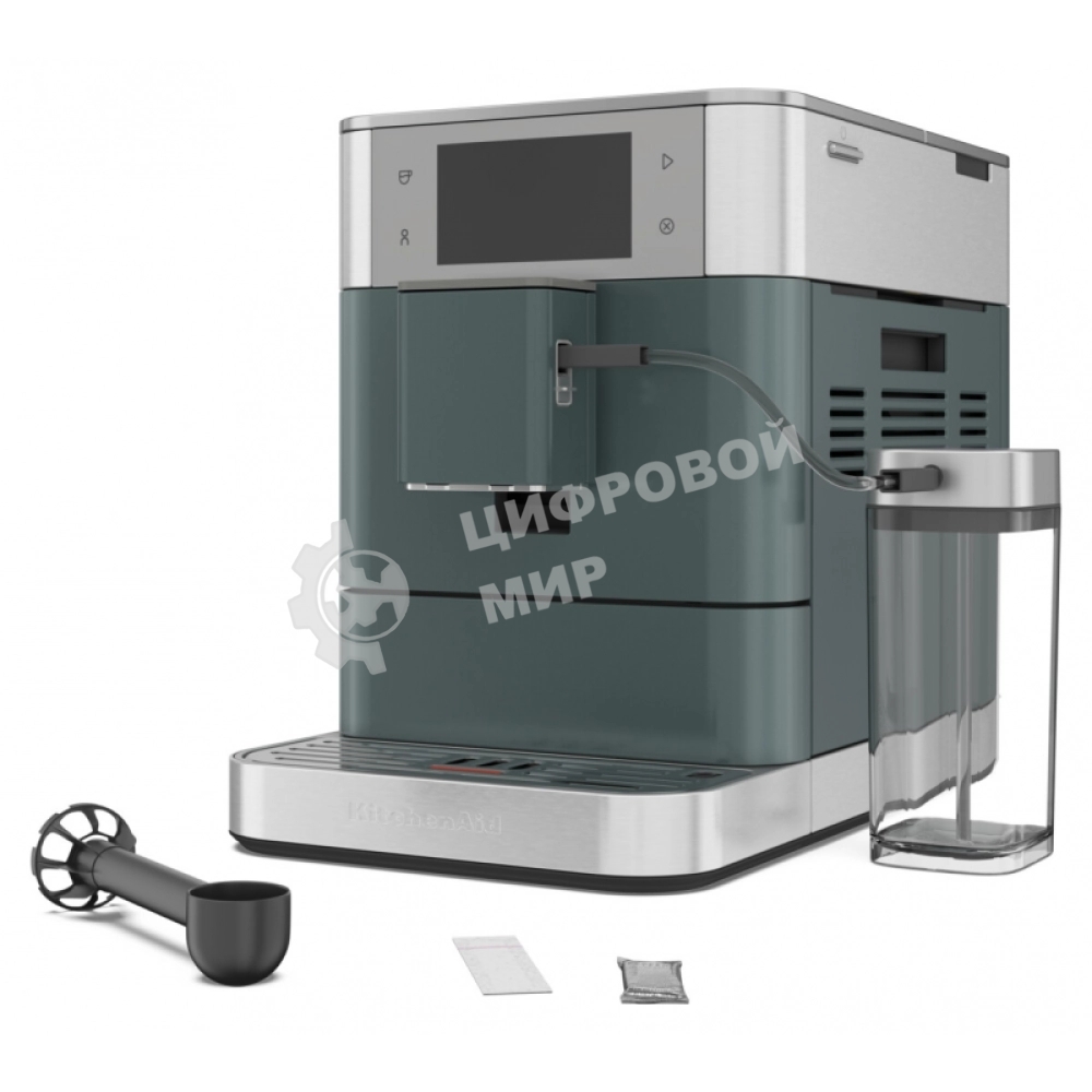 Автоматическая эспрессо-машина KitchenAid 5KES8558EJP, 2.2 л, одновременное приготовление двух чашек, 3 уровня крепости кофе, автоматическая очистка, автоматическая декальцинация, цветной дисплей, сенсорное управление, 40 рецептов, цвет ягода можжевельник
