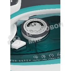 Утюг Candy CI-103 бирюзовый, 2400 Вт, 50 г/мин, 160 г/мин, 370 мл