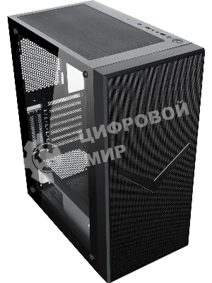 Компьютерный корпус Accord 3501 черный без БП ATX 2xUSB 2.0 1xUSB 3.0 1xUSB3.1 audio bott PSU