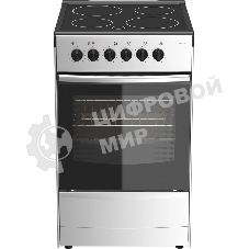 Плита электрическая Darina 1B EC 341 606 silver серебристый/черный, конфорок 4 шт, духовка 50 л, 50 см x 85 см x 56 см