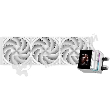 Система охлаждения Water Cooling System PCCooler DS360 Display WH (310W, 360мм, LED, белый, ARGb Pump/Fans: 3x120мм, 90.56CFM, 39.8dBA, 2500RPM/Pump height 65мм, 15dBA, 2600RPM, Rad thickness 27мм/S: 1851, 1700, 1200, 115X, AM5, AM4)
