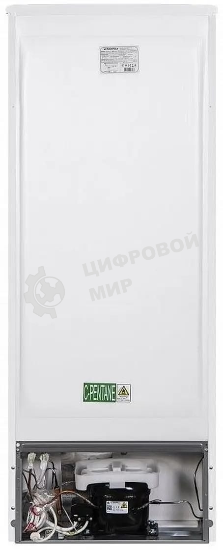 Холодильник Maunfeld MFF143W белый двухкамерный 170/41л морозилка снизу