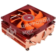 Кулер для процессора Thermalright AXP-90 X53 Full (4-pin PWM, 38mm, Cu/Cu, 4x6mm, 1x92mm, 42.58CFM, 22.4dBA, 2700RPM, S: 1851/1700/1200/115X, AM5/AM4, orange, red)