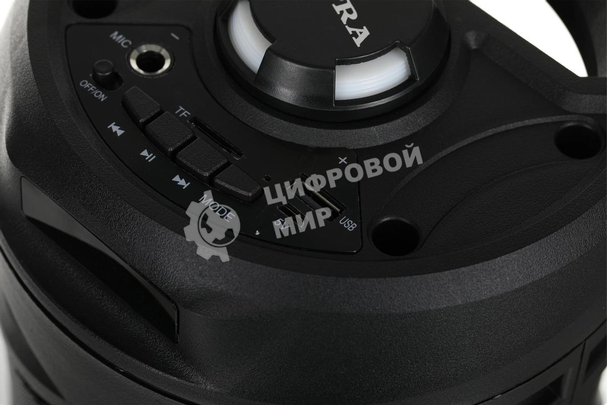 Акустическая система SUPRA SMB-330, 20Вт, с караоке, Bluetooth, FM, USB, черный