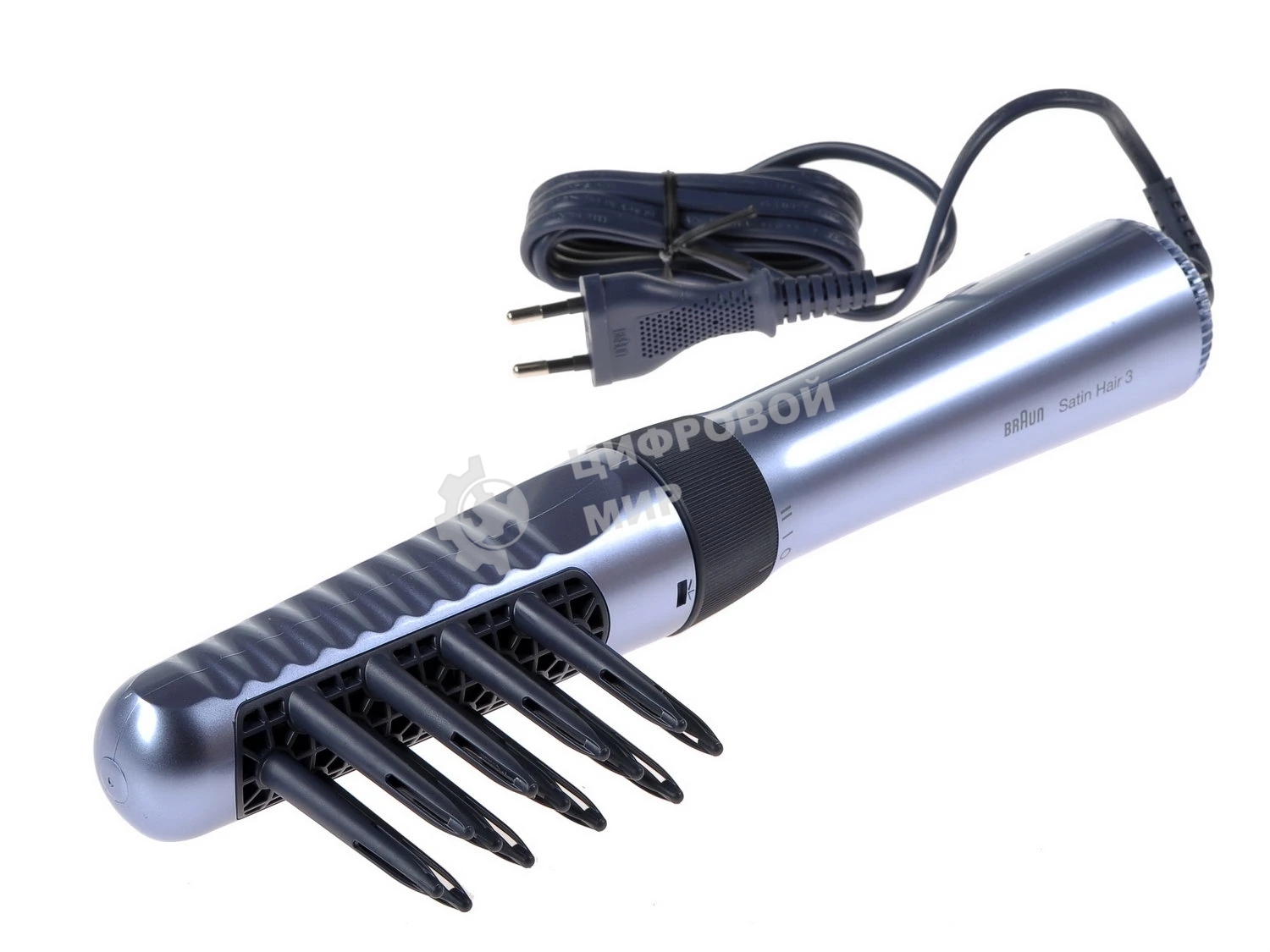 Фен-щётка Braun AS330 серебристый/черный, 400 Вт, 18/36 мм