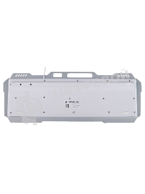 Клавиатура Gembird KB-G710M-S проводная, USB Type-A, чёрный/серебристый