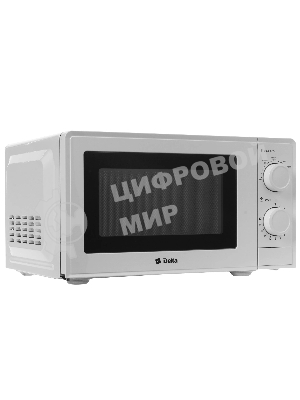 Микроволновая печь Delta DL-84L20 белый, 20 л, 700 Вт, переключатели - поворотный механизм