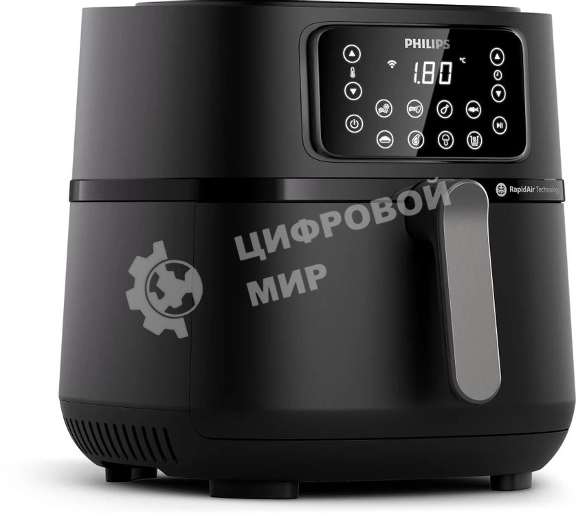 Аэрогриль Philips HD9285/93 черный, 2000 Вт, 7.2 л, сенсор, 8 программ